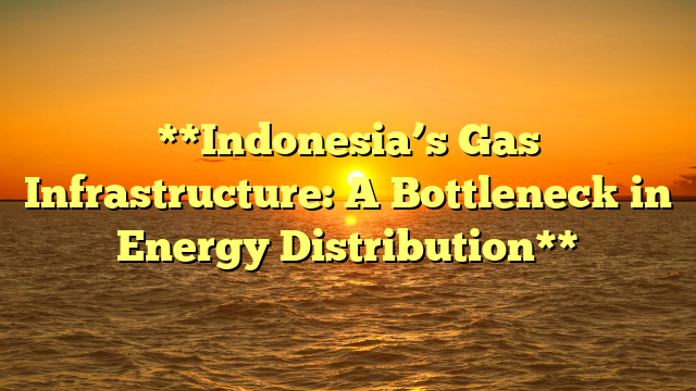 **Indonesia’s Gas Infrastructure: A Bottleneck in Energy Distribution**